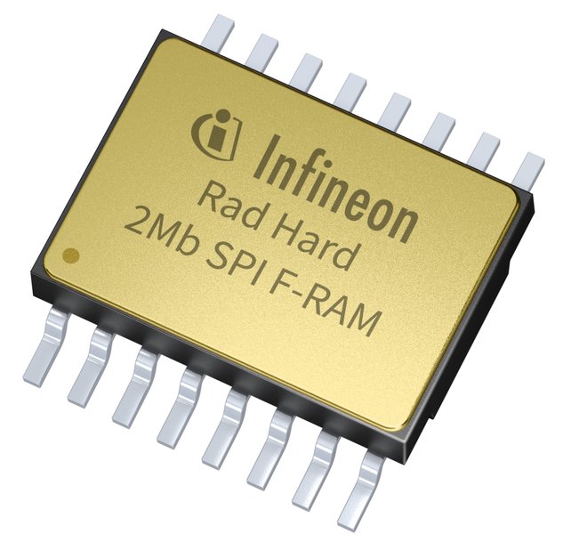 Infineon’s industry first space-qualified serial interface F-RAM provides 2 Mb density non-volatile storage for extreme environments